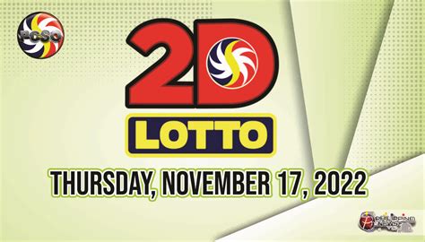 2D Lotto 2PM November 6, 2022 (Sunday) Result .